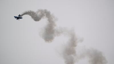 Richard Goodwin Air Display performs during the Scarborough Armed Forces Day event on South Bay beach. PA