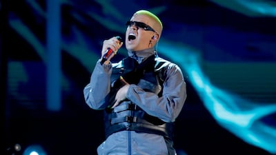 Bad Bunny performs a medley at the Billboard Latin Music Awards in Las Vegas on April 25, 2019. AP Photo