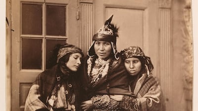 Portrait of three Mi’kmaq Women, Newfoundland, 1857. Photo: Bibliothèque nationale de France, Paris