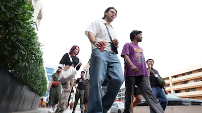 Groups of walkers are encouraged to find the hidden treasures of Satwa