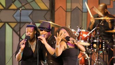 German disco legend group Boney M. AFP Photo / Abbas Momani