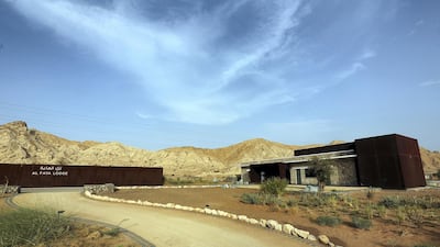 The Al Faya Lodge in Sharjah, designed by Dubai architecture firm, Anarchitect. Satish Kumar / The National