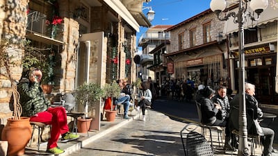 Arachova is home to traditional tavernas and coffee shops, or kafenia. Photo: Declan McVeigh