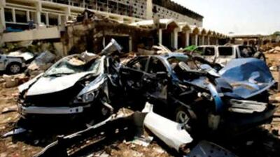 A top Pakistani official said the country's leaders were due to dine at the luxury hotel devastated in a weekend bombing, but changed the venue at the last minute. (AP Photo/B.K.Bangash)