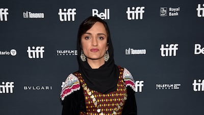 Afghan activist and politician Zarifa Ghafari attends the premiere for 'In Her Hands'. Invision / AP