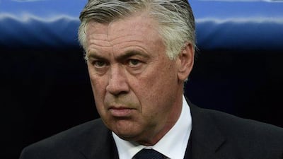Real Madrid's Italian coach Carlo Ancelotti was sacked on Monday night. AFP PHOTO / PIERRE-PHILIPPE MARCOU