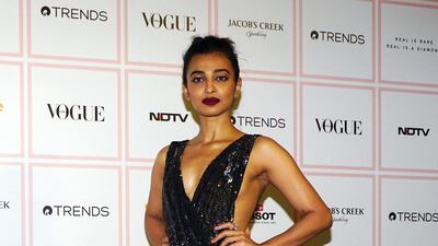 Radhika Apte attends the Vogue Beauty Awards 2019 on September 25, 2019 in Mumbai wearing a dress by Indian design team Rohit Gandhi and Rahul Khanna. Getty Images