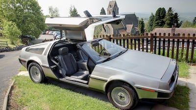 DeLorean DMC-12 ('Back to the Future'). Alamy
