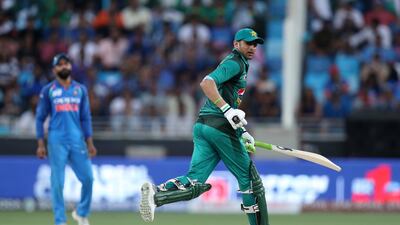 Pakistan's Shoaib Malik bats en route to a fifty. Chris Whiteoak / The National