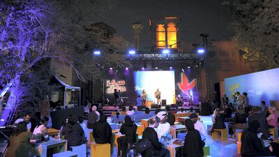 There are film screenings and talks running every evening throughout the Sikka Art Fair. Satish Kumar / The National