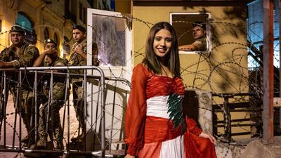 A photograph by Ammar Abd Rabbo, who has made the backdrops of Beirut's Martyrs’ Square and Amin Mosque his ‘mobile studio’. Ammar Abd Rabbo