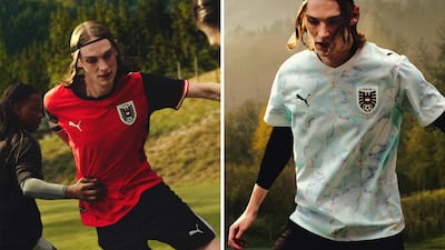 Austria's kits for this year. Photo: Puma / Instagram