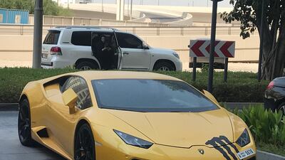 Farah Hashi, from Newport, south Wales, hired the Lamborghini Huracan while on holiday in Dubai. The National