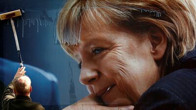 Angela Merkel is going for a fourth term as Germany's chancellor but finds herself caught in a battle for ethnic Turkish and Russian voter. September 12, 2017. Fabrizio Bensch / Reuters