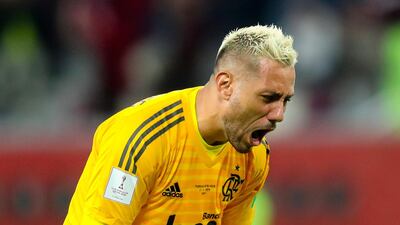 Flamengo goalkeeper Diego Alves at the end of the game. EPA