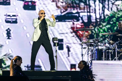 Pitbull builds his show around a communal sense of joy. Photo: MDL Beast