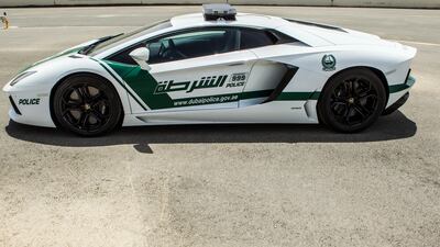 Dubai Police is not the only force to own a Lamborghini. Courtesy Dubai Police