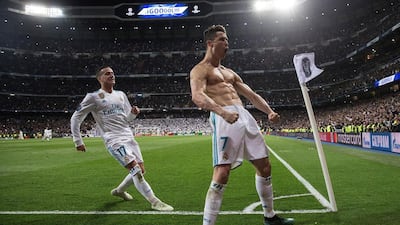 Cristiano Ronaldo celebrates scoring the that saw Real Madrid squeak past Juventus at Santiago Bernabeu stadium. Rodrigo Jimenez / EPA
