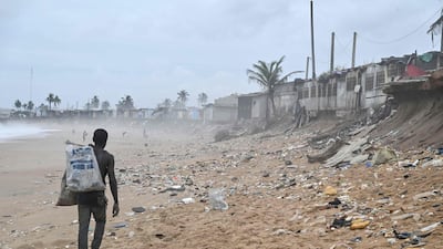 African ministers are holding environment talks in Cote d'Ivoire, where rising sea levels illustrate the threat of global warming. AFP