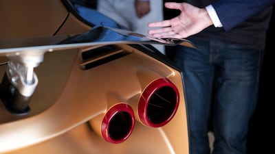 Instead of being numbered from one to 50, each car will be pinned to a year during history of GT-R selected by each customer. Reem Mohammed / The National