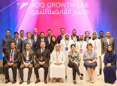To inaugurate the ADQ Growth Lab, ADQ brought together innovation and R&D leads from more than 20 of its portfolio companies. Photo: ADQ