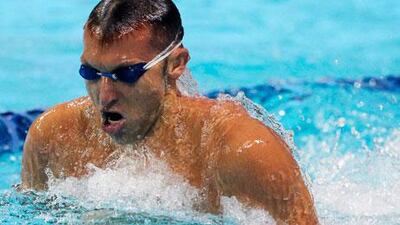 Ian Thorpe started strong on his return but struggled in the breaststroke.