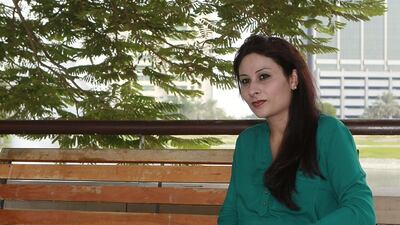 Irfa Khan, who recently returned to Dubai from Srinagar, rues that she cannot do much for the flood affected. Jeffrey E Biteng / The National