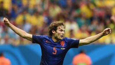 The Dutch wingback Daley Blind produced two of the passes of the tournament in the group stages. Against Spain and with his side trailing 1-0, Blind hit a magnificent 50-yard cross onto the head of Robin van Persie, while his assist for Arjen Robben later in the game was exceptional. In the third-place playoff against Brazil, he showed composure to control a loose ball and fire in his country’s third score. AFP PHOTO / VANDERLEI ALMEIDA