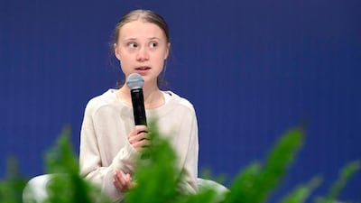 Swedish climate activist Greta Thunberg participates in a conversation with leading climate scientists during the event "Unite behind the science" within the UN Climate Change Conference COP25 at the 'IFEMA - Feria de Madrid' exhibition centre, in Madrid, on December 10, 2019. AFP