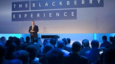 2013 saw The Blackberry 10’s release. Razan Alzayani / The National