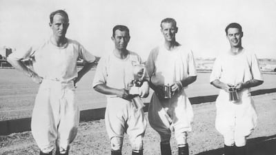 Prince Philip before a polo match in 1950. Central Press/Hulton Archive/Getty Images