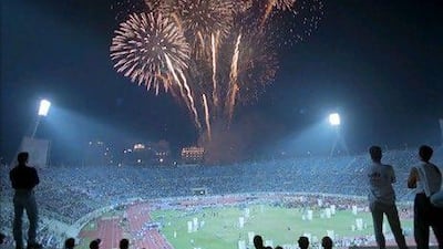 The 8th Pan ArabGames were held in Beirut in 1997 with more than 50,000 people attending the opening ceremony. Saleh Rifai / AP Photo