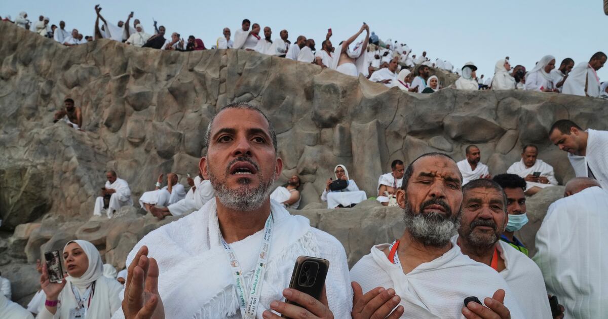 Hajj pilgrims pray on Saudi Arabia's Mount Arafat - in pictures