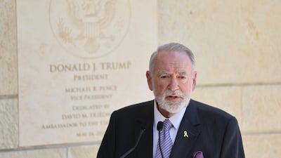 US ambassador to Israel Mike Huckabee. EPA