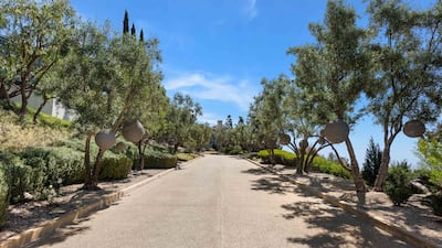 The long drive way leading to Drake's only remaining US home