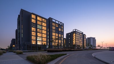 The Areej Apartments at Arada's Aljada project. The developer secured Dh250 million in new funding from Dubai Islamic Bank. Courtesy Arada