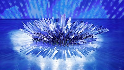 Dancers perform at the My Dinh National Stadium in Hanoi. EPA