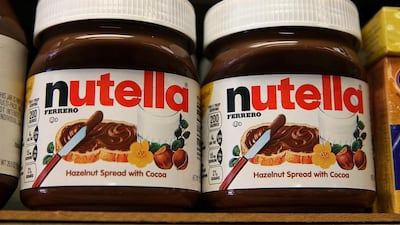 Nutella is the most popular chocolate hazelnut spread in the world. Justin Sullivan / Getty Images / AFP