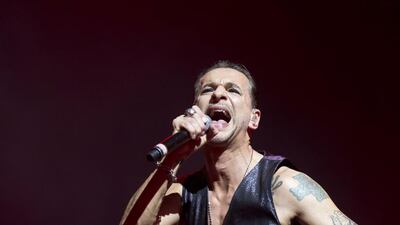 Depeche Mode headlines on the last evening of the Etihad Airways Abu Dhabi Grand Prix held on Yas Island Circuit. Antonie Robertson/The National