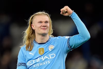 Before cutting his hair, Erling Haaland of Manchester City was known for his long undercut. EPA