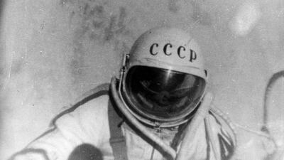 A still of Alexey Leonov taken from the documentary The Man Walking in Space. Central Press / Getty Images