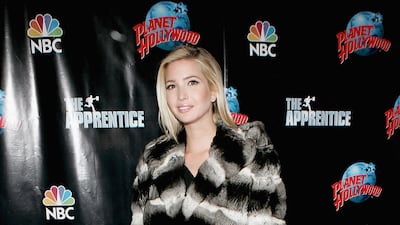 Ivanka Trump, wearing a tri-tone fur coat and black skirt, attends 'The Apprentice' season four finale after party in New York City on December 15, 2005. Getty Images