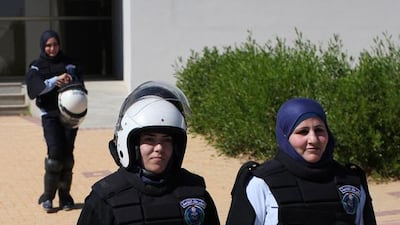 “There is no difference between the training for men and women for combat abilities and searching cars and houses,” said one of the instructors, Lieutenant Naama Shalalfat. “Law enforcement is not reserved for men.”