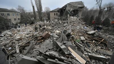 The baby was killed when the building collapsed after the rocket attack. Reuters