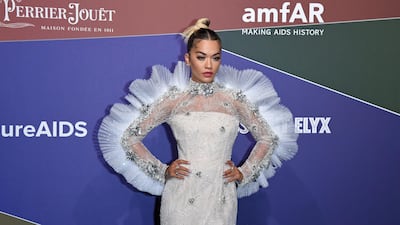 Rita Ora attends the Amfar Gala Milano 2019 at Palazzo Mezzanotte on September 21, 2019 in Milan, Italy. Getty Images