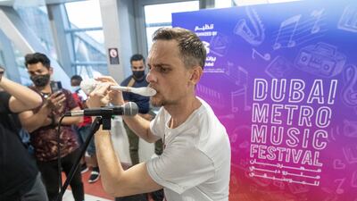 Dubai Metro Music Festival is back, featuring performances at five metro stations for seven days. All photos: Antonie Robertson / The National