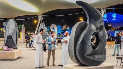 Photos from the opening day of Misk Art 2018. Courtesy of Centre for International Communication (CIC), Kingdom of Saudi Arabia