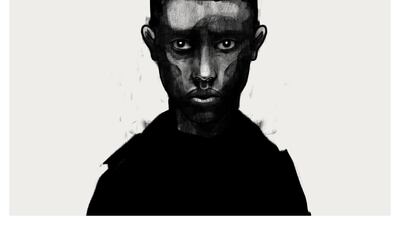 David Foldvari’s ‘Awet’ illustration of an Eritrean boy who travelled to Sudan and was smuggled on a truck to Libya, where he was kidnapped and tortured, before he escaped to Italy. Courtesy David Foldvari; Save the Children