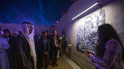 Sheikh Saud at the festival