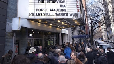 A cinema screening The Interview in New York. John Minchillo / AP Photo